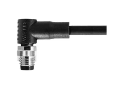 M8 Txiv neej Txoj Cai Lub Taub Hau UnShield A-Coding 4PIN PUR 2.0M M8X1.0