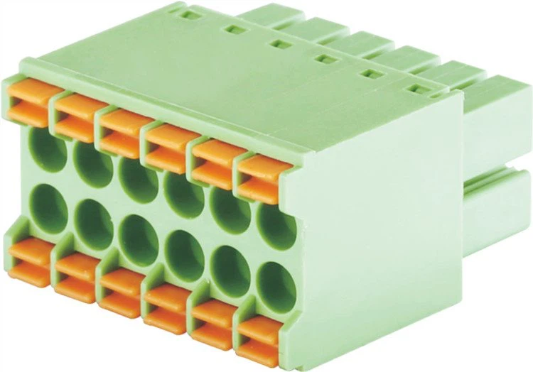Pluggable Ob Chav Kab Caij Nplooj Hlav Terminal Block 3.5mm
