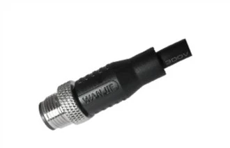 M12 Txiv neej Ncaj Ncaj UnShield A-Coding 12PIN PVC Cable 1.0M M12X1.0