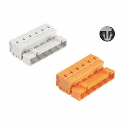 Txiv neej Lub Caij Nplooj Ntoos Hlav Pluggable Connector 7.5 / 7.62mm Nrog Cov Kem Tas